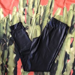 Black Leather Leggings